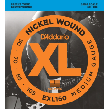 Struny D'Addario EXL160-5 Nickel Wound 5-String Bass 50-135